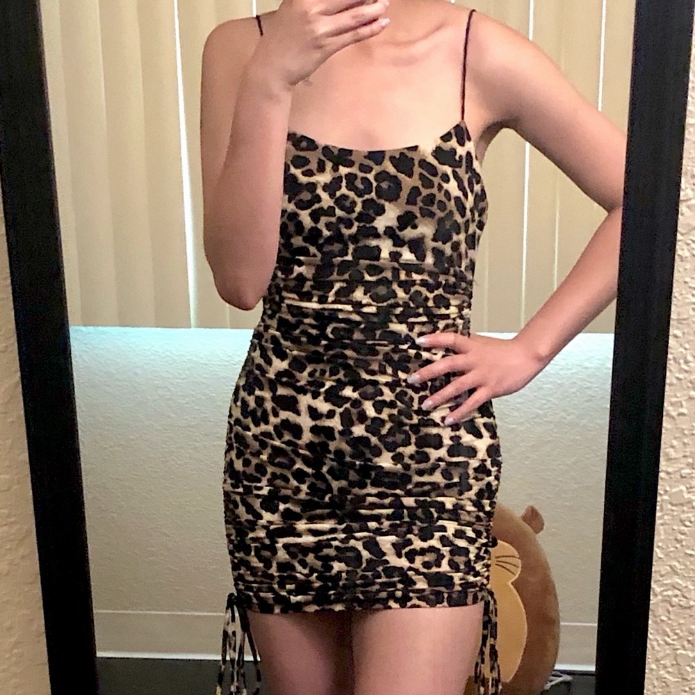 Animal print party dress